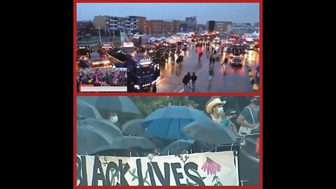 “LETS COMPARE FREEDOM RALLY vs BLM RALLY