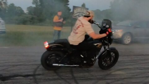 Hooligan Fun on Bike Night