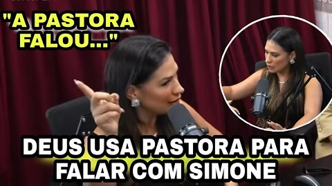 SIMONE " Deus usou uma pastora para falar comigo " #simonemendes #simoneesimaria #poddelas #cortes