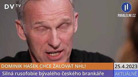 Dominik je miestný blazon . Chce žalovat NHL za to, že dovoluje hrát ruským sportovcům.