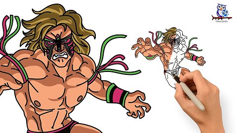 How to Draw The Ultimate Warrior WWE - Art Tutorial