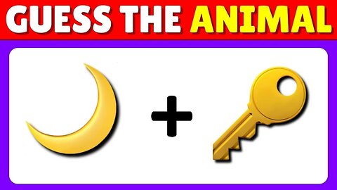 Can You Guess The ANIMAL By Emoji