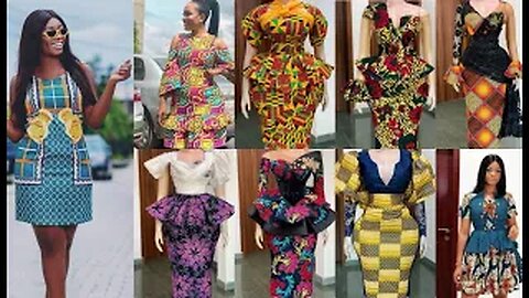 Beautiful and Elegant Short Ankara Gown Styles