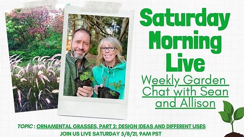 ☕ Saturday Morning LIVE Garden Chat - Designing with Ornamental Grasses ☕