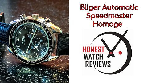 ⚠️ Bliger Automatic Speedmaster Homage Moonwatch 🌑 Honest Watch Review #HWR