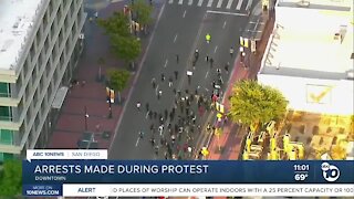 Arrests made during protests