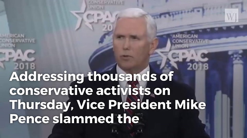 Pence: 'America Doesn't Stand With Murderous Dictatorships, We Stand Up To Murderous Dictatorships'