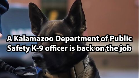 A Kalamazoo Department of Public Safety K-9 officer is back on the job