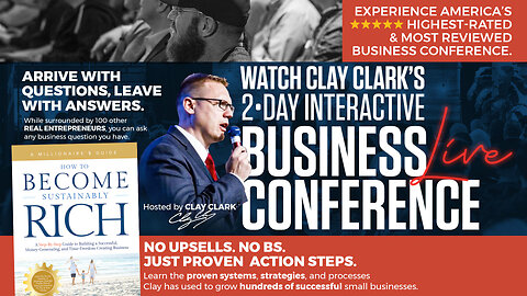 Business Workshop | Clay Clark's 2-Day Interactive Business Growth Workshop | Create Repeatable Systems, Processes & File Organization