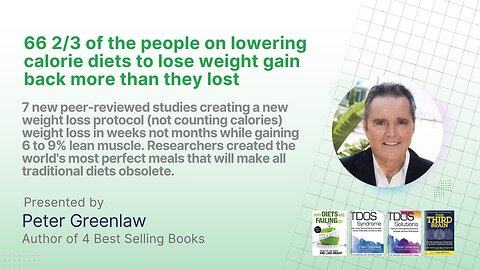 66 2/3 of The People on Lowering Calorie Diets to Lose Weight Gain Back More Than They Lost