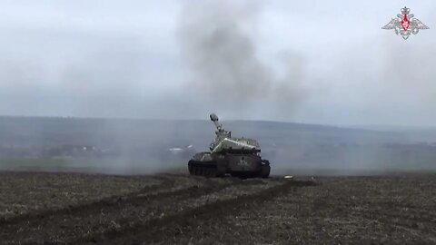 Russian 2S3 Akatsiya 152mm artillery units in the special military operation