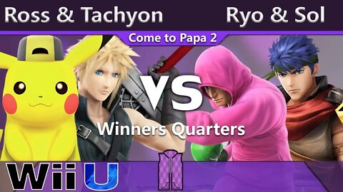 DMG|Ross & Tachyon vs. Noble|Ryo & Noble|Sol - Wii U Doubles Winners Quarters - CTP2