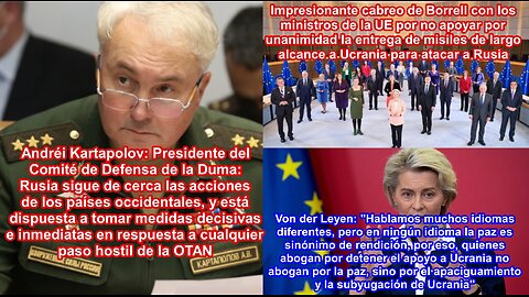 Pánico en la OTAN ante la dura amenaza de Rusia y cabreo de Borrell por desbandada en la UE y ¿EEUU?