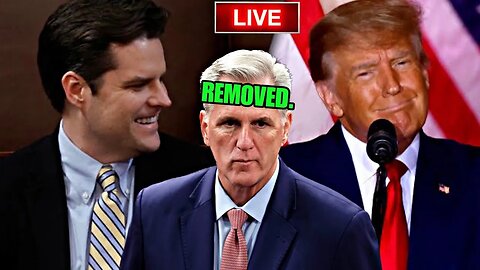 🔴LIVE: Kevin McCarthy REMOVAL BEGINS In CAPITOL HILL! MATT GAETZ Drops the HAMMER