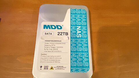 My Second experience w/ MDD MDD22TS25672NAS 22TB Internal NAS Hard Drive HDD Renewed Synology DS418