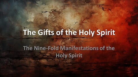 gifts of the holy spirit 2 - with Ps Basil