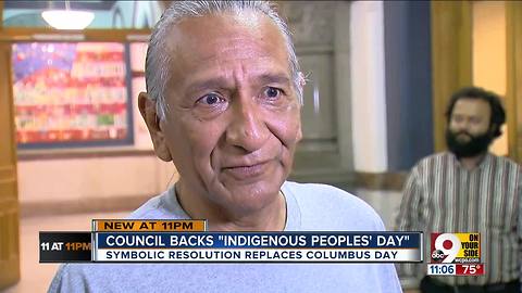 Cincinnati to recognize Indigenous Peoples' Day