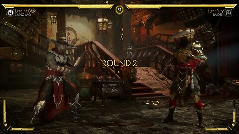 Mortal Kombat 11: Kung Lao (Leading Edge) vs Raiden (Light Fury) - No Commentary 4K