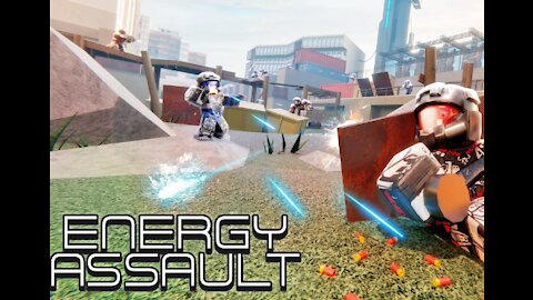 Playing Energy assault on Roblox