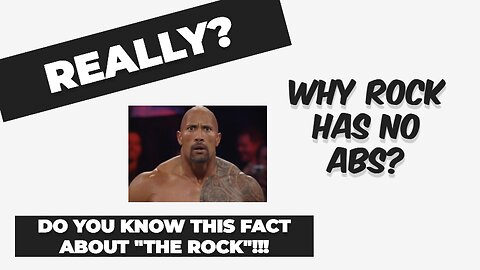 The reason why "Dwayne Johnson" has weird ABS!!!