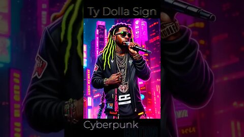 Ty Dolla Sign Cyberpunk AI Art Edition #hiphop #rap #rapper #music