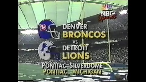 1990-11-22 Denver Broncos vs Detroit Lions