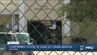 Confirmed COVID-19 case at Oasis Middle