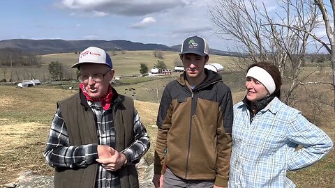 Greg & Jan are with Donna and Banyon setting up their beautiful grass farm in Union, West Virginia.