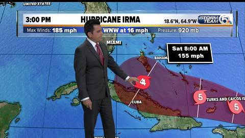 Hurricane Irma 3pm update: 9/6/17