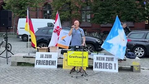 Greifswald - Uwe mit der Eröffnung und seiner Rede 18-09-2023