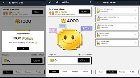 MozoAI Bot | New Crypto Mining Airdrop on Telegram | Tap To Earn Mozo Ai Tokens
