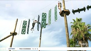 Ropes course at Gator Mike's in Cape Coral