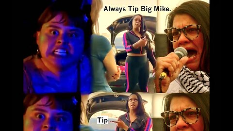 Michelle Obama Big Mike Clone Punishes Self Loathing Guilt Ridden Woke White Cucks For Not Tipping