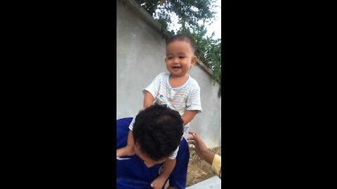 My son laugh