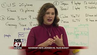 Gov. Whitmer travels to Jackson High School Thursday