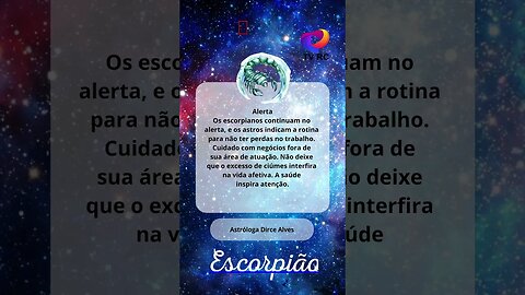 ESCORPIÃO - #SIGNO #ESCORPIÃO PASSA O DIA DE #HOJE NO ALERTA! #shorts