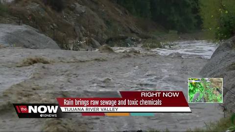 Rain brings raw sewage and toxic chemicals