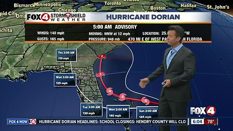 Hurricane Dorian's Track Has Shifted Farther East