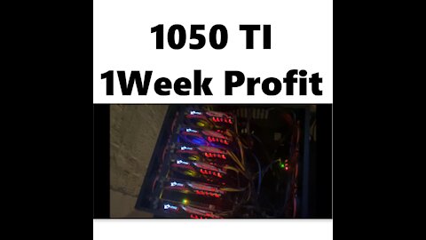 1050TI MINING RIG 1 WEEK PROFITS