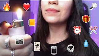 ASMR - Emoji Challenge (12 emojis diferentes) 🔥✂️♥️📷