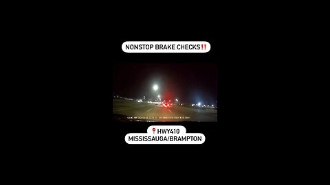 Brake Check On Highway