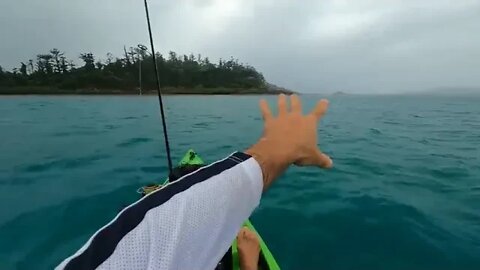 5 &&& Solo Hootchie camping on mini island Kayaking Beach Shark fishing