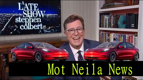 Stephen Colbert Tesla Hilarious!!! #GoGreen #GreenEnergy #tesla #electricvehicles #electriccars