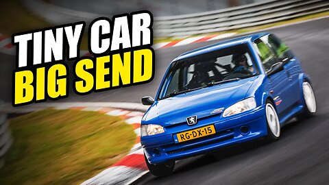 Tiny Car, BIG SEND! Peugeot 106 Rallye on the Nürburgring!