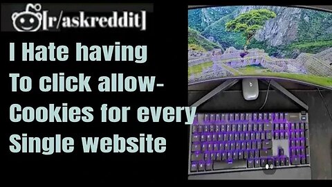 I hate “allow cookies” for websites I want to go to. There should be a better way.-