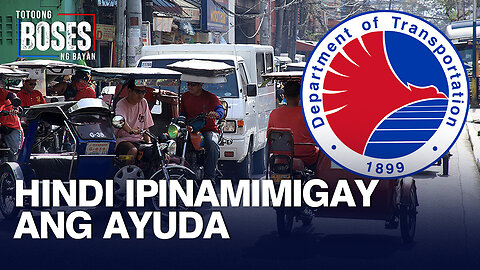 DOTr, hindi ipinamimigay ang ayuda para sa mga tricycle driver