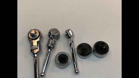 PITTSBURGH Flex Head Stubby Ratchet Set 3 Piece Stubby ratchets Thumbwheel Ratchet reach won’t fit