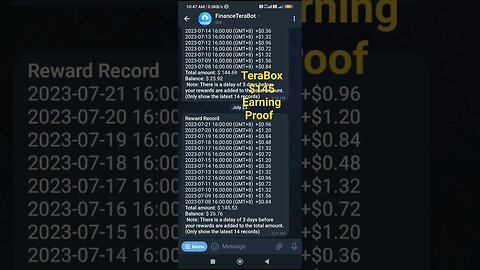 TeraBox $145 Earning Proof #terabox #ytshorts #earningproof #shorts
