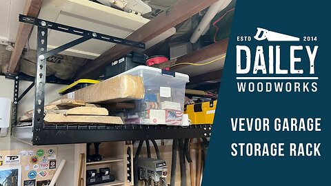 A Cost Effective Way to Free Up Floor Space in Your Shop - Vevor 4x8 Garage Storage Rack