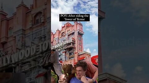 Reação antes de ir na Tower of Terror #viagem #viajar #disney #disneyland #disneyworld